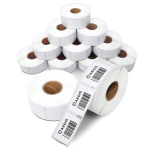 Thermal Printer Labels 1" x 1.5" 750/roll x 11 rolls DYMO 30347 Compatible Blank